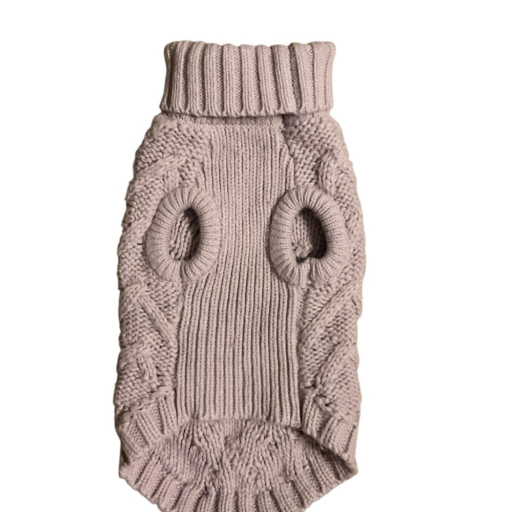 TOP PAW Dog Sweater Acrylic Cable Knit Pink Small/Medium VGC - Picture 2 of 5